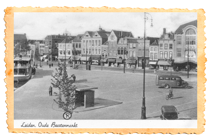 Vintage oud4 foto rederij rembrandt leiden rondvaart