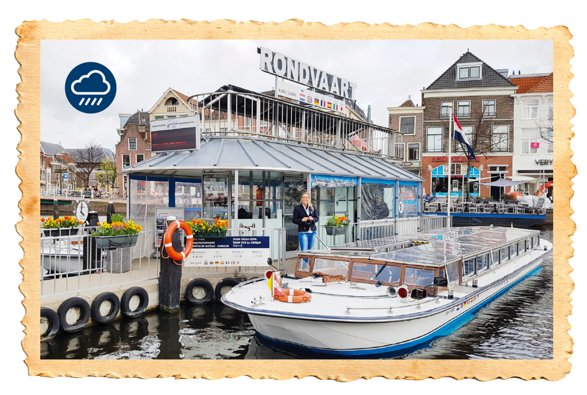 Leiden rondvaart regen