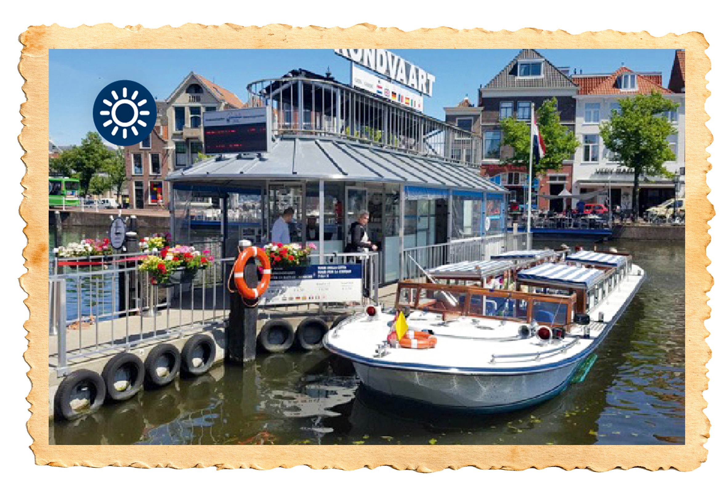 Leiden rondvaart zon